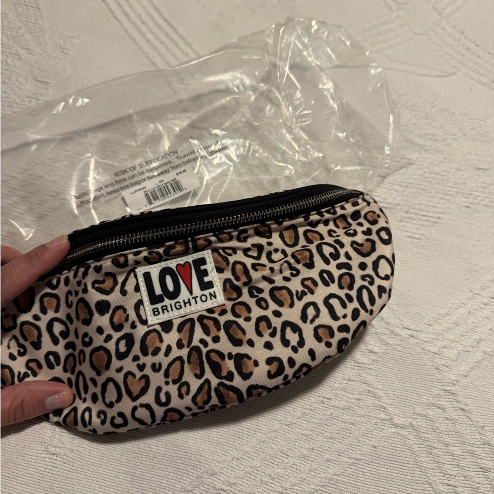 Leopard Print LOVE BRIGHTON Pouch